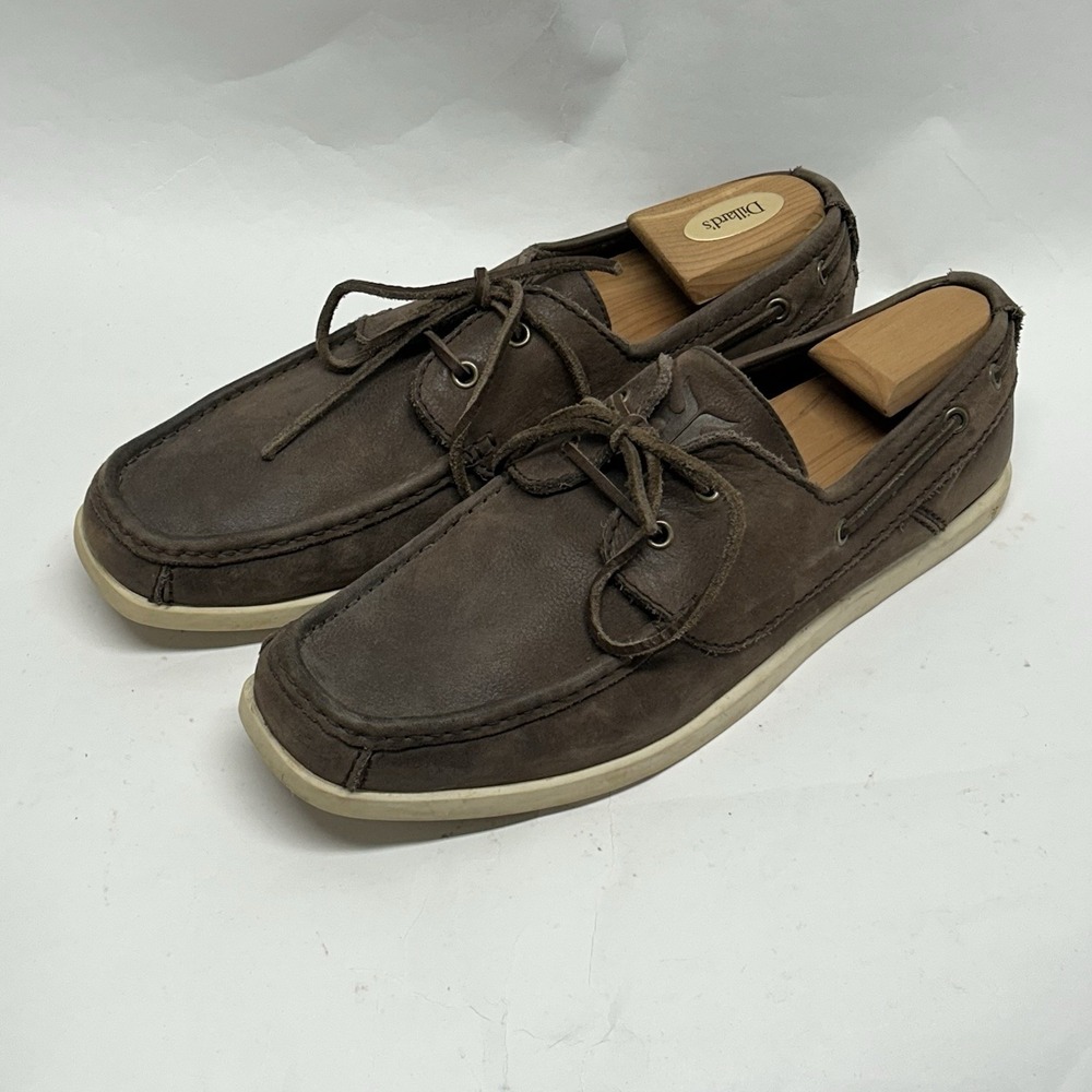 Frye Murphy Boat Shoe Mens 12M Brown Leather 84410